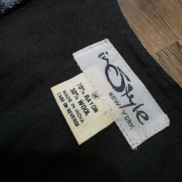 Vintage In Style New York Women’s Aztec Western Wool Blend Tie-Back Vest M - Picture 3 of 6